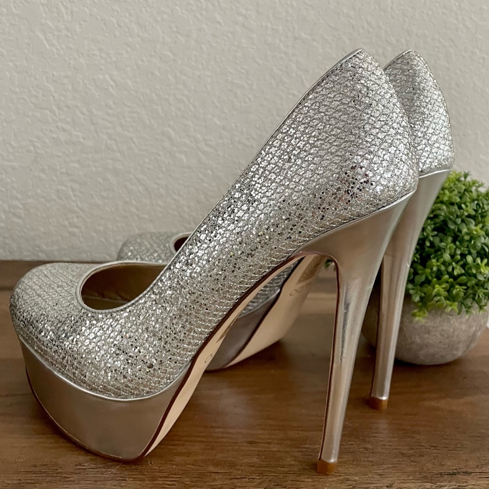 ALDO Silver Sparkly high heels - Picture 2 of 10